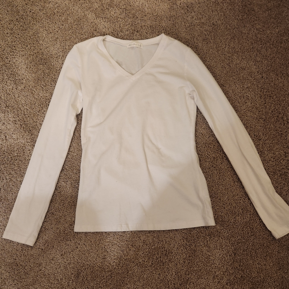 Active Basic Women's Cream Long Sleeve Top